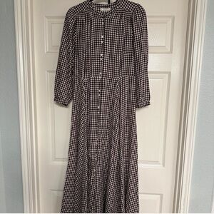 Doen Marielle Dress Delphine Plaid Large